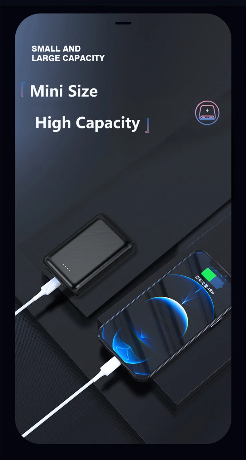 Mini Power Bank 20000mAh 5V 2A