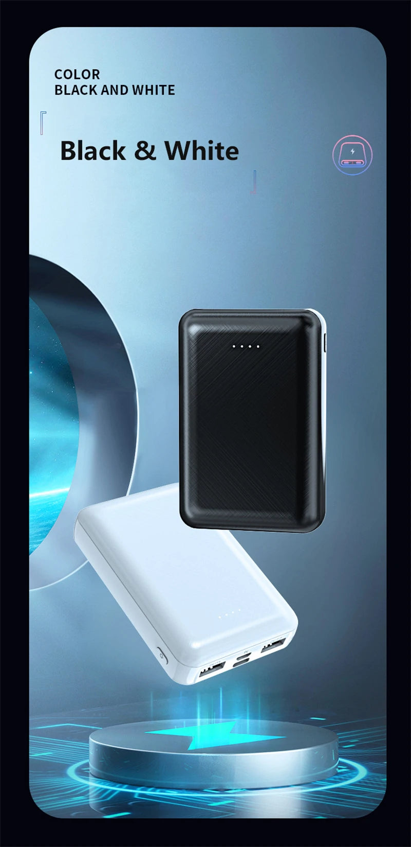 Mini Power Bank 20000mAh 5V 2A