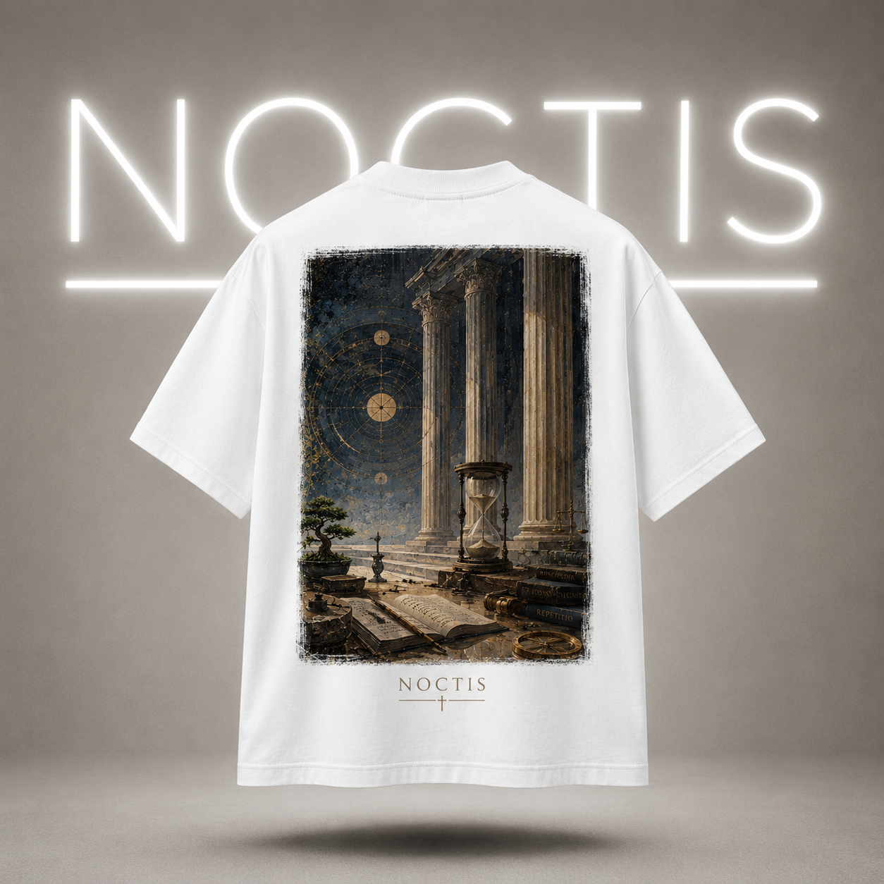T-shirt Blanc Noctis | Collection 3 Temps